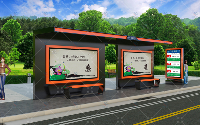 雅致候车亭YCHY-006